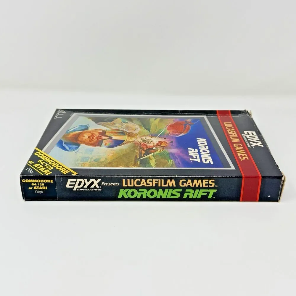 Koronis Rift Atari 400/800 Commodore 64/128 Lucasfilm Epyx Big Box CIB Tested